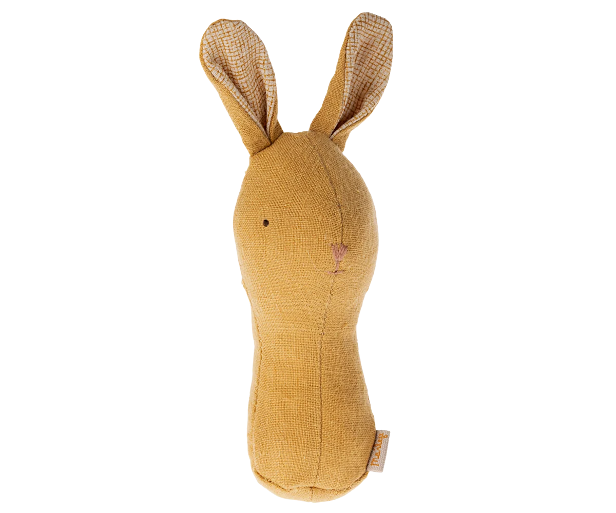 Lullaby friends, Bunny rattle - Dusty yellow