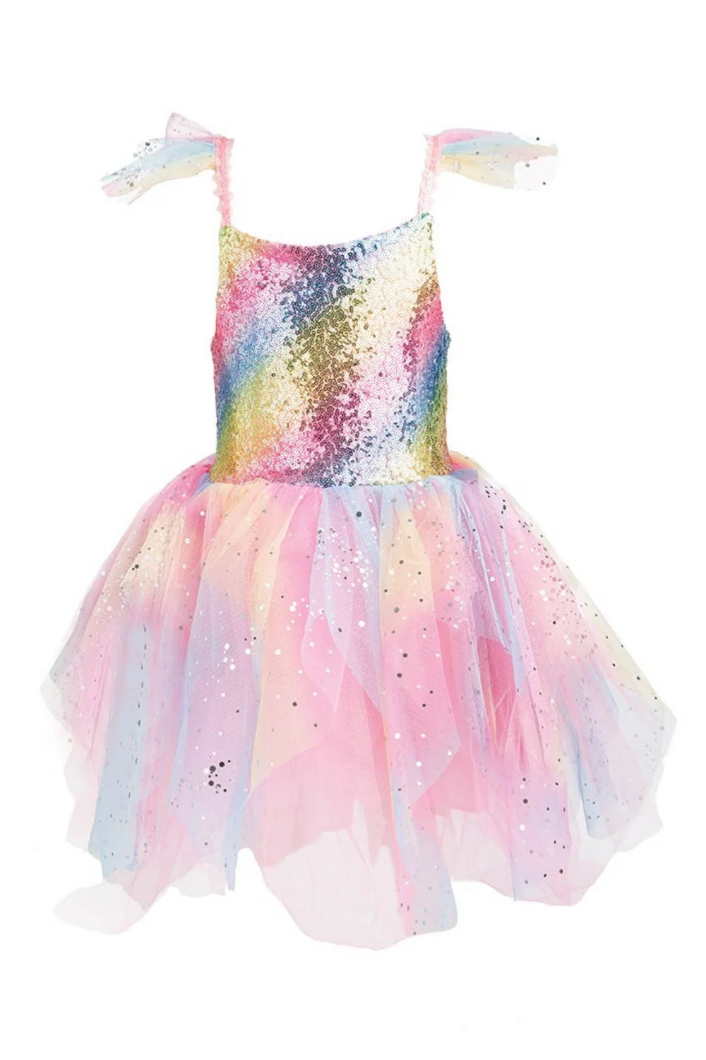 Rainbow Fairy Dress & Wings SIZE 7-8