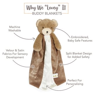 Simple Cubby Bear Buddy Blanket