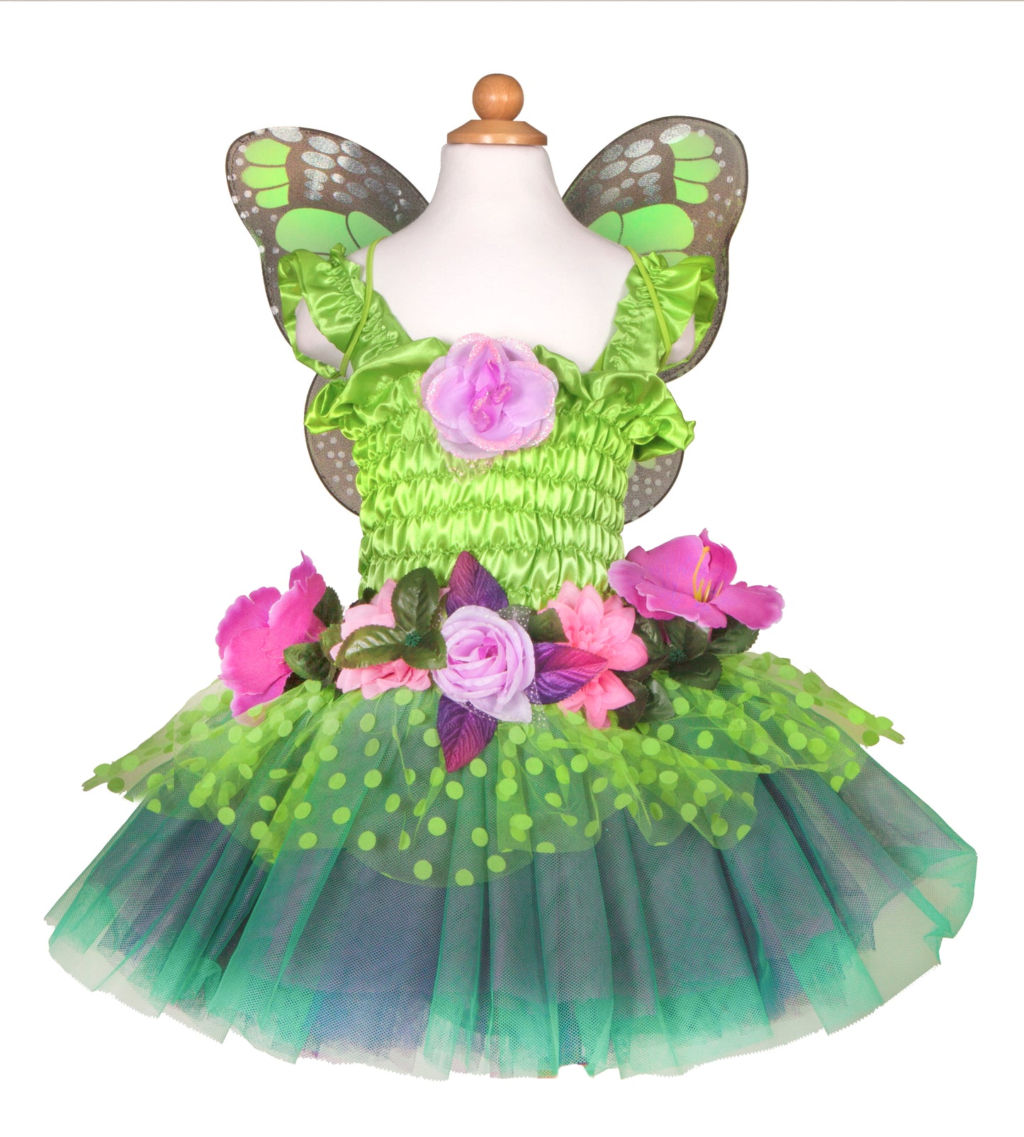Fairy Blooms Deluxe Dress - Size 3-4 / Green