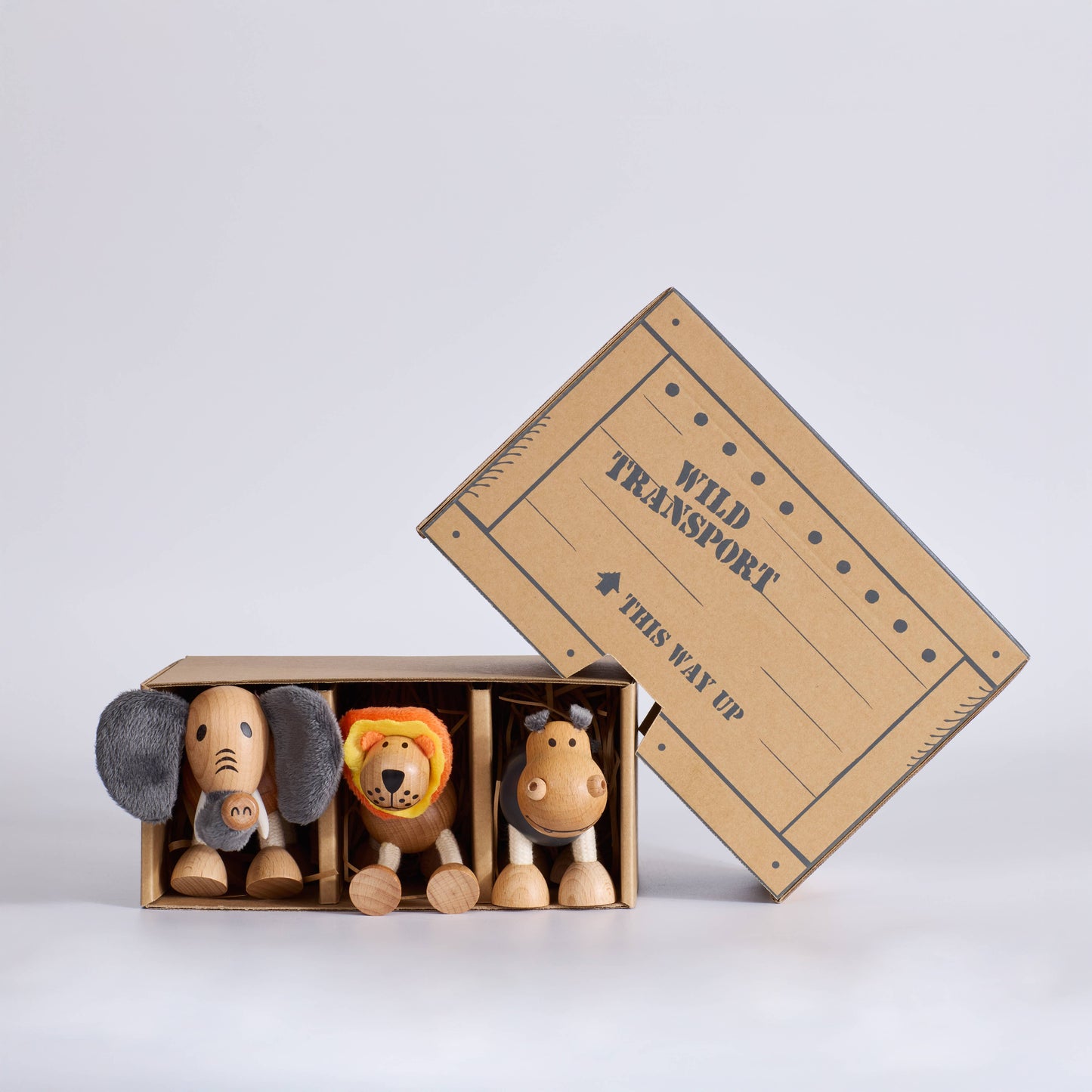Roaming Mountains Mini Crate – 3 Safari Anamalz Gift Box