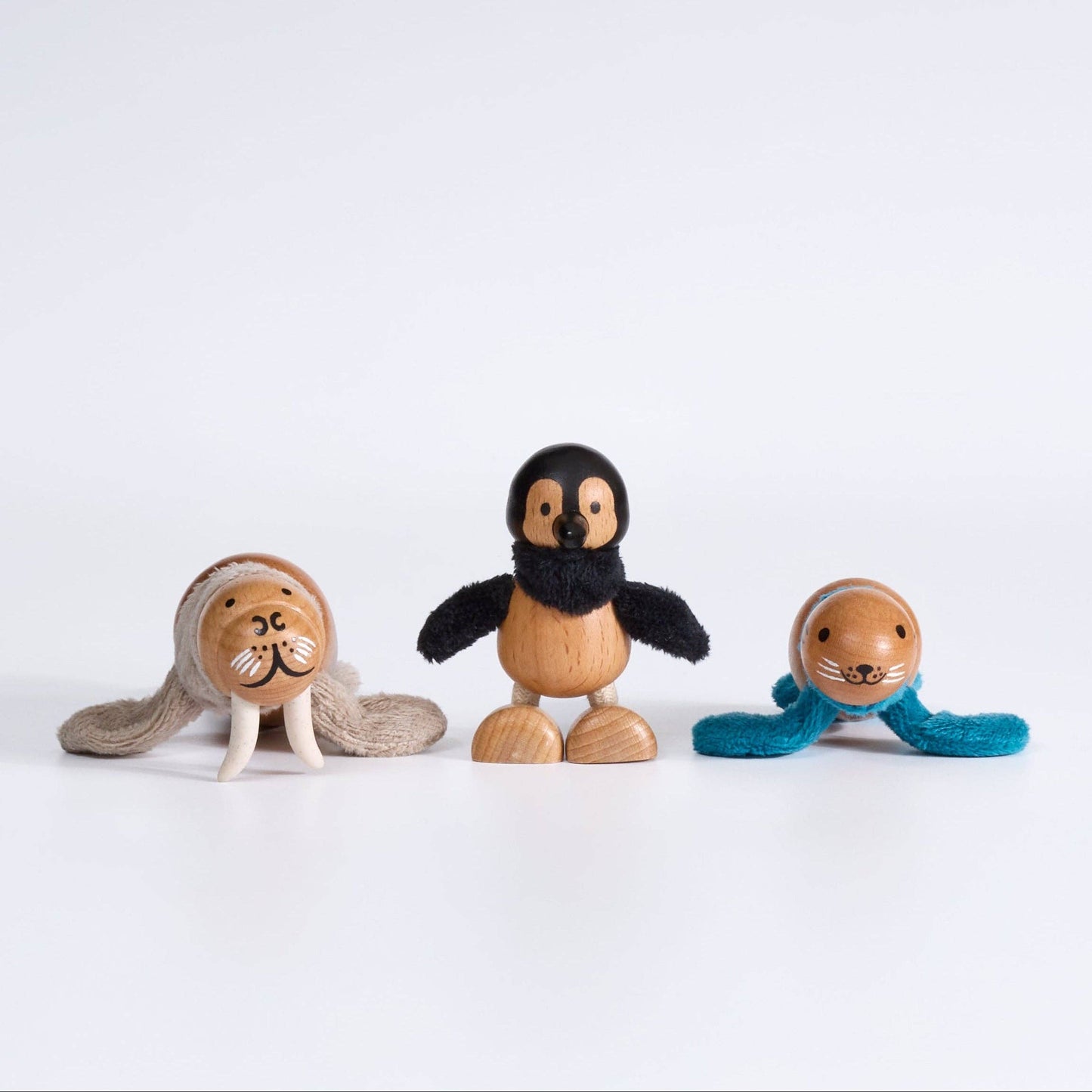 Icebergs Mini Crate: Penguin, Seal, Walrus