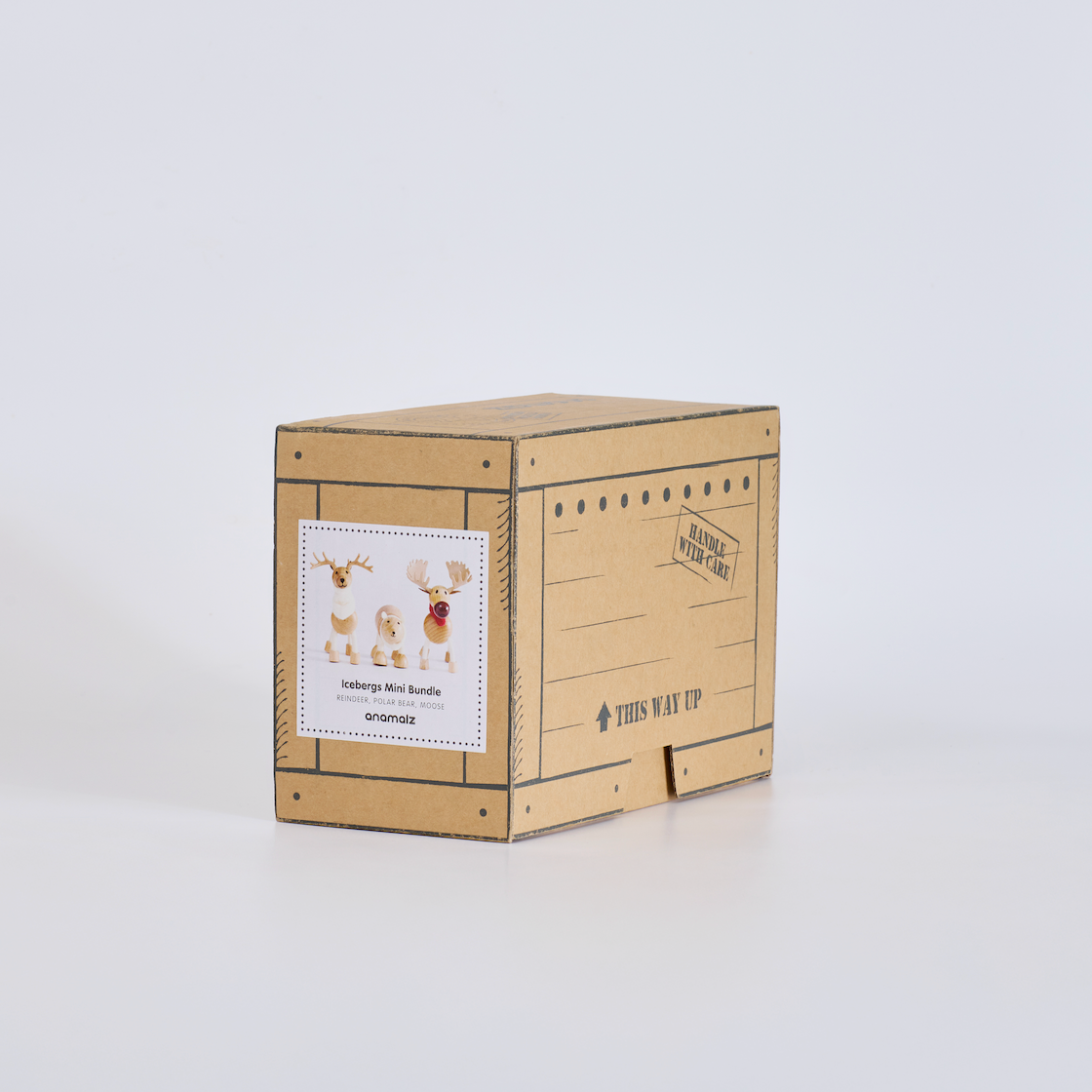 Icebergs Mini Crate: Polar Bear, Reindeer, Moose