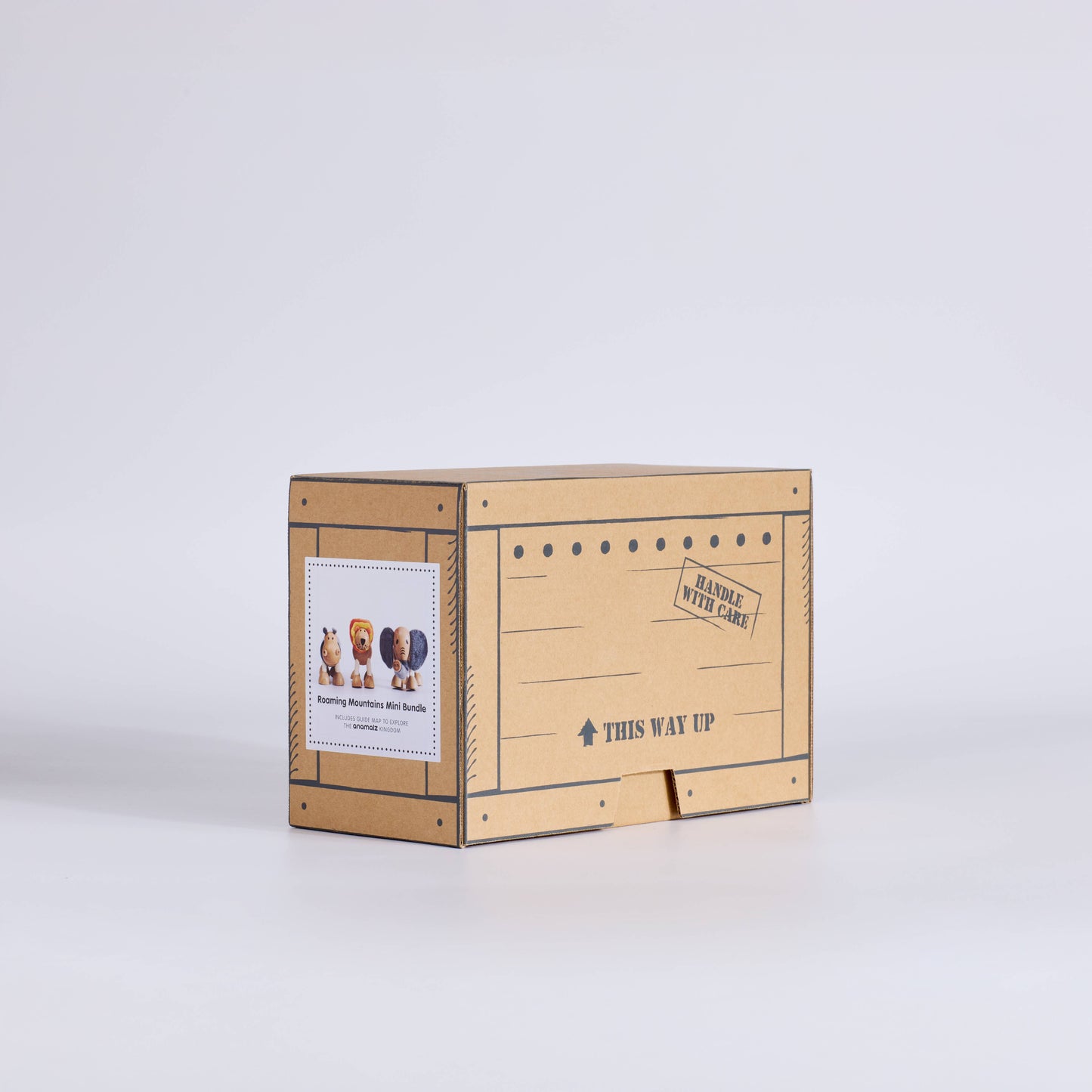Roaming Mountains Mini Crate – 3 Safari Anamalz Gift Box
