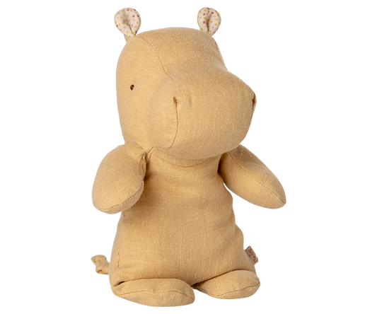 Safari friends, Hippo, Small - Cream yellow