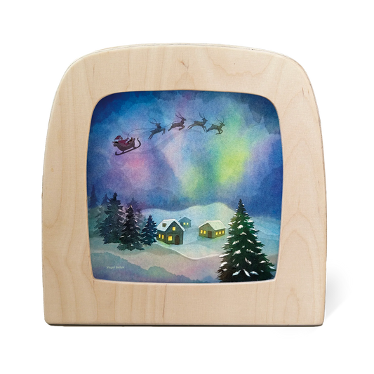 Vogel Geluk - Aurora Sleighride Silhouette