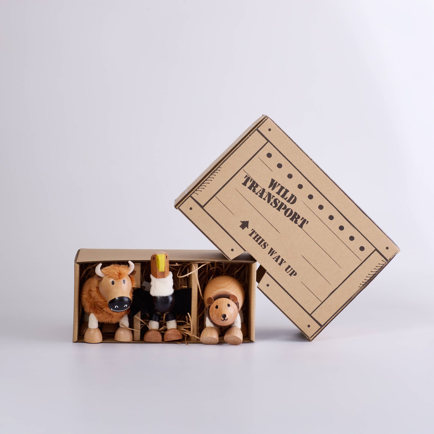 Roaming Mountains Mini Crate – 3 USA Anamalz in Gift Box