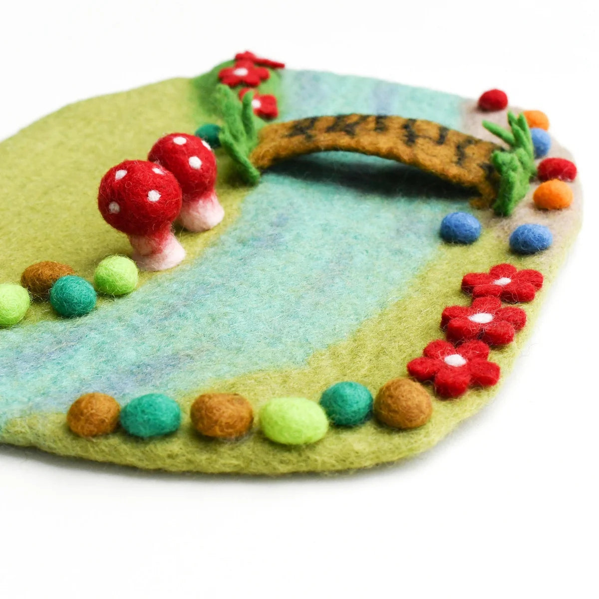 Fairy River and Bridge Play Mat Playscape - Small