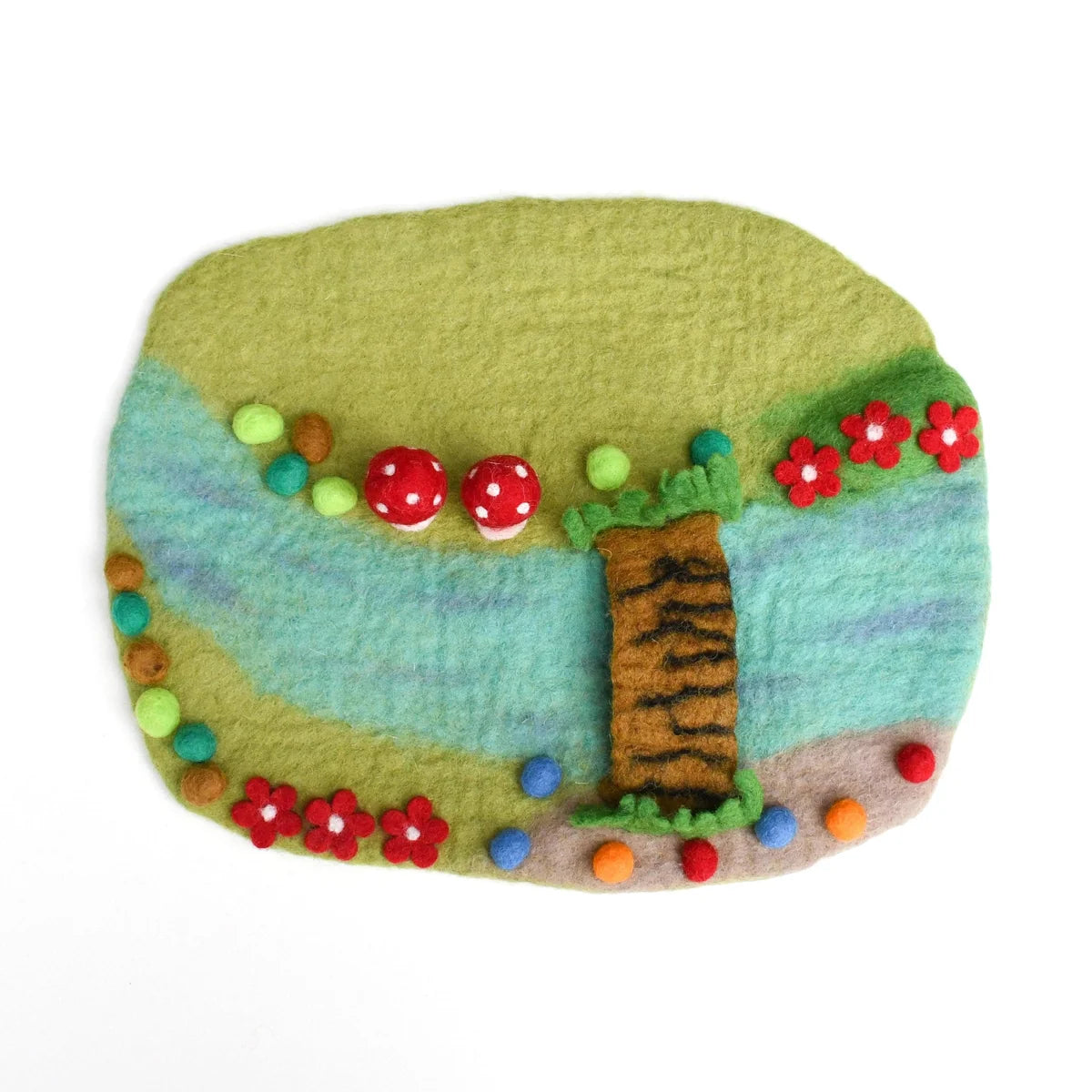 Fairy River and Bridge Play Mat Playscape - Small