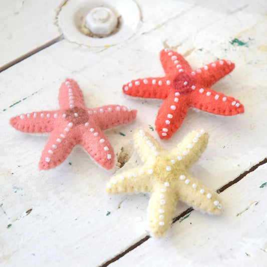 Felt Starfish - Set of 3