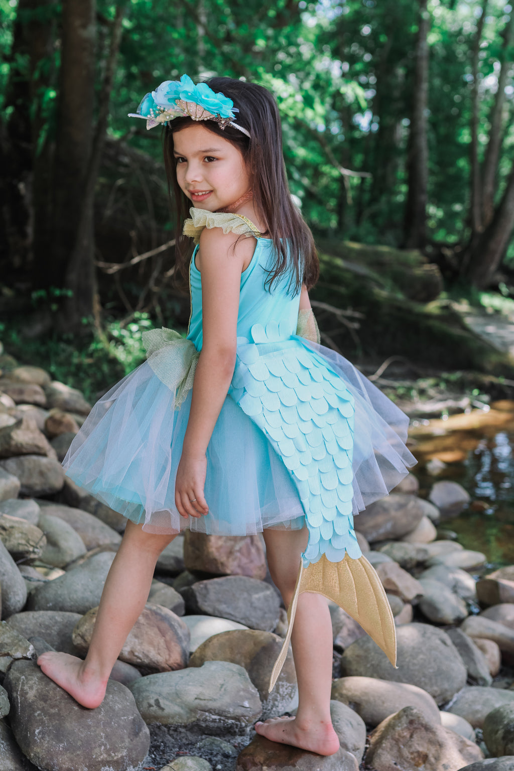 Mermalicious Dress with Tail - Size 5-6