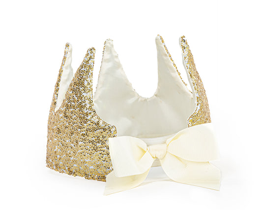Gracious Gold Sequins Crown - Gold